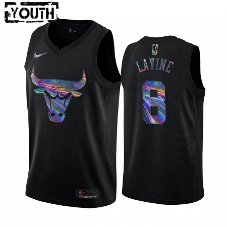 Maglia NBA Chicago Bulls Zach LaVine 8 Iridescent HWC Collection Swingman - Bambino
